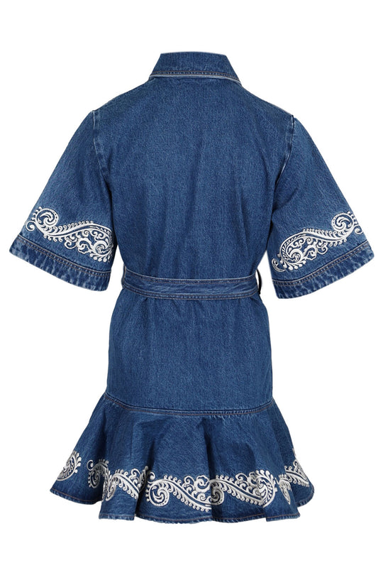 Load image into Gallery viewer, Jacones Denim Mini Dress
