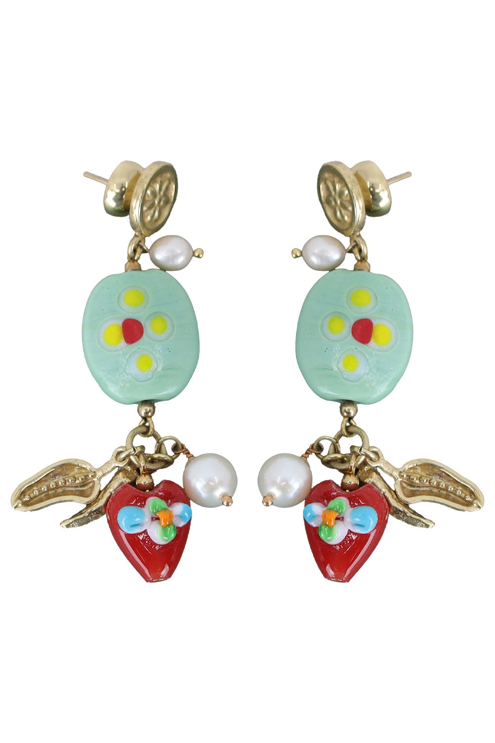 Load image into Gallery viewer, Tesori Beads and Charm Earrings
