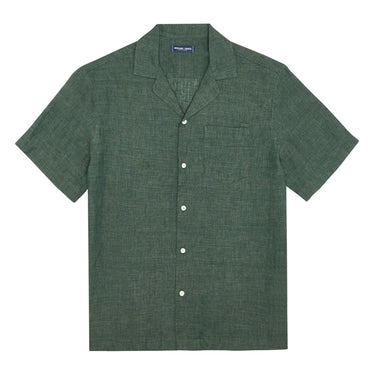 Angelo Linen Shirt Vineyard Green - Top