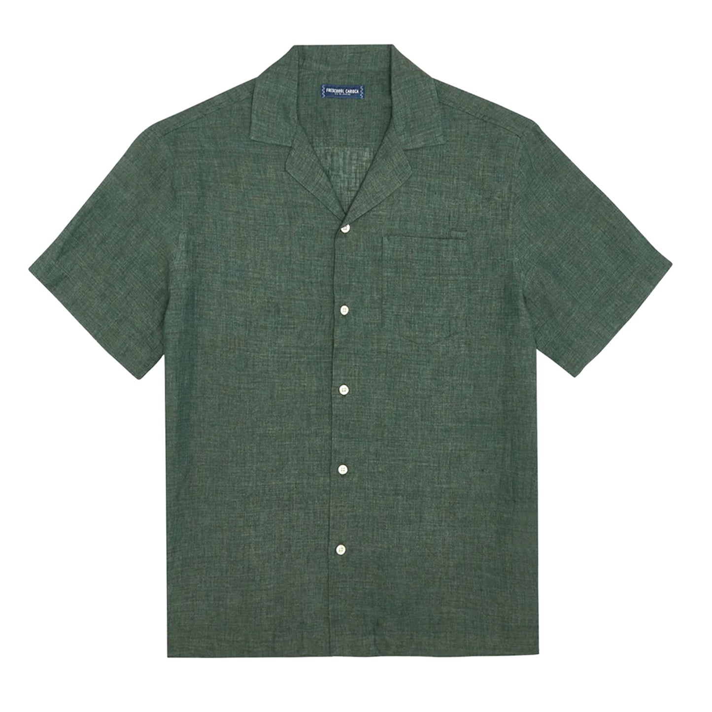 Load image into Gallery viewer, Angelo Linen Shirt Vineyard Green - Top
