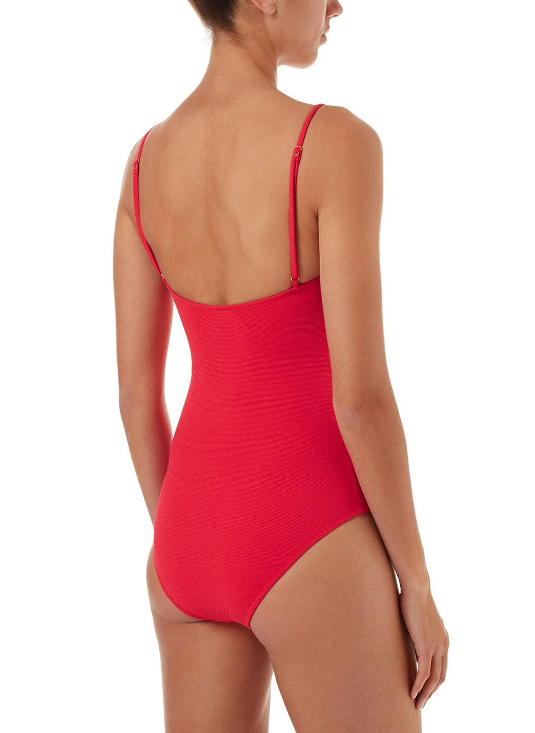 Load image into Gallery viewer, Calabasas Red Pique Ribbed One Piece
