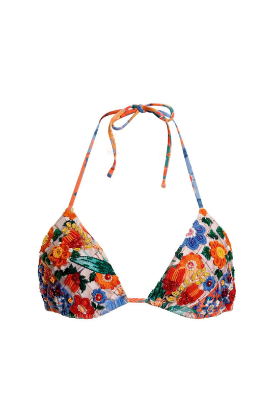 Load image into Gallery viewer, Tile Lolita Bikini Top - Bikini Top
