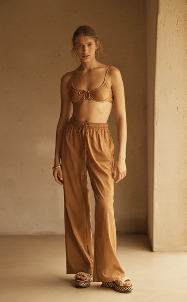 Straight Leg Pant Camello