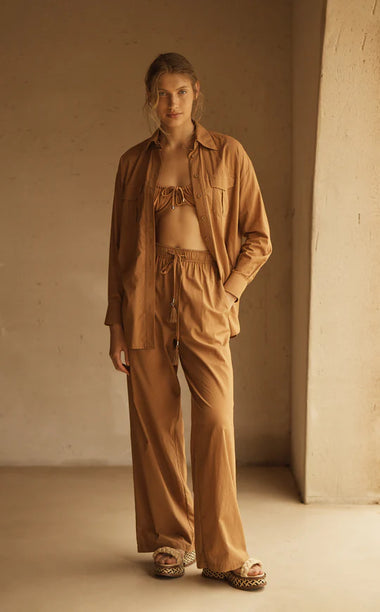 Straight Leg Pant Camello