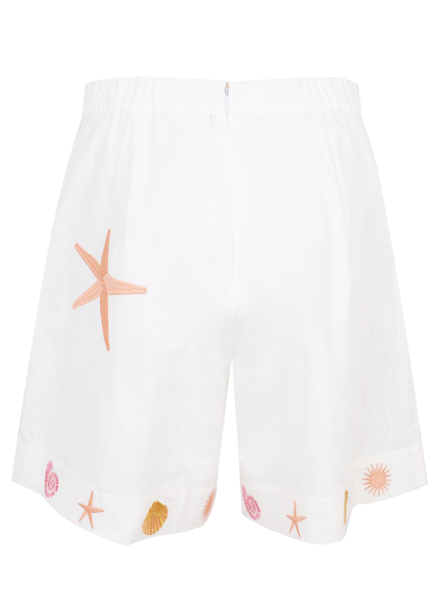 Load image into Gallery viewer, Embroidered Pleated Mid Length Short
