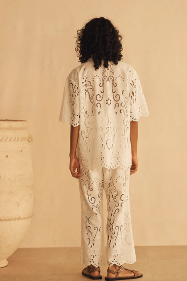Lace Oversized Shirt Merletti