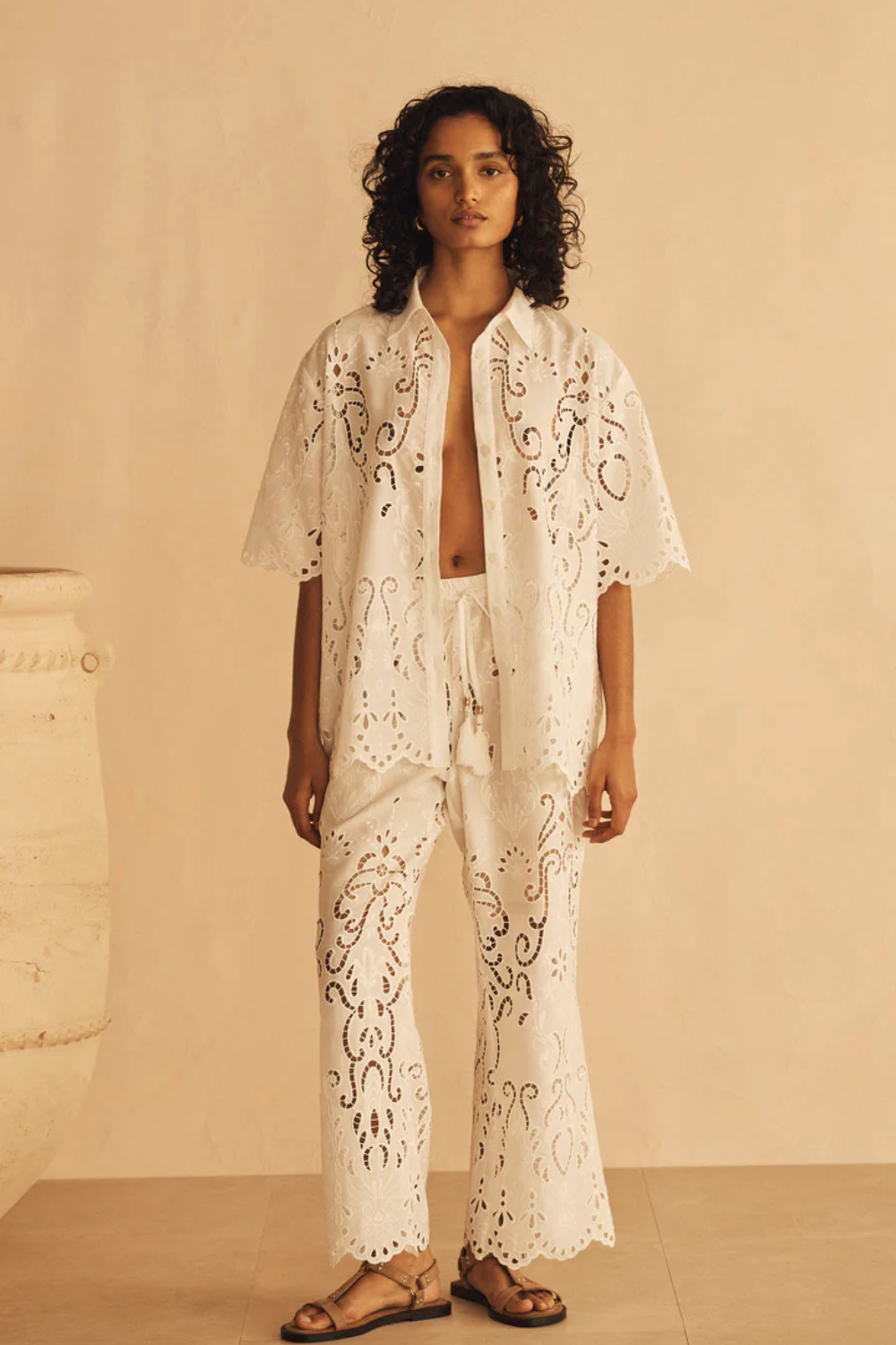 Load image into Gallery viewer, Lace Oversized Shirt Merletti

