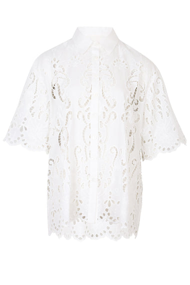 Lace Oversized Shirt Merletti