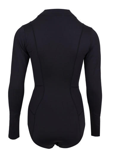 Panelled Long Sleeve One Piece Nero