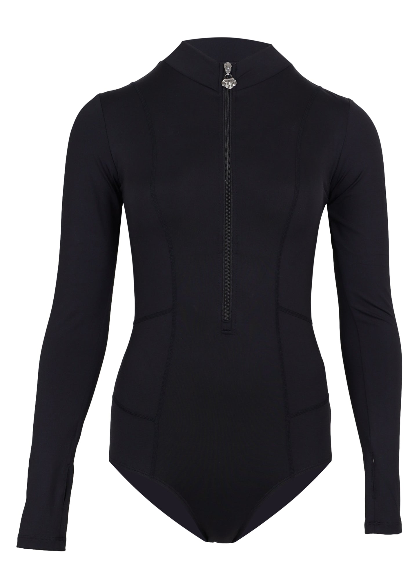 Load image into Gallery viewer, Panelled Long Sleeve One Piece Nero
