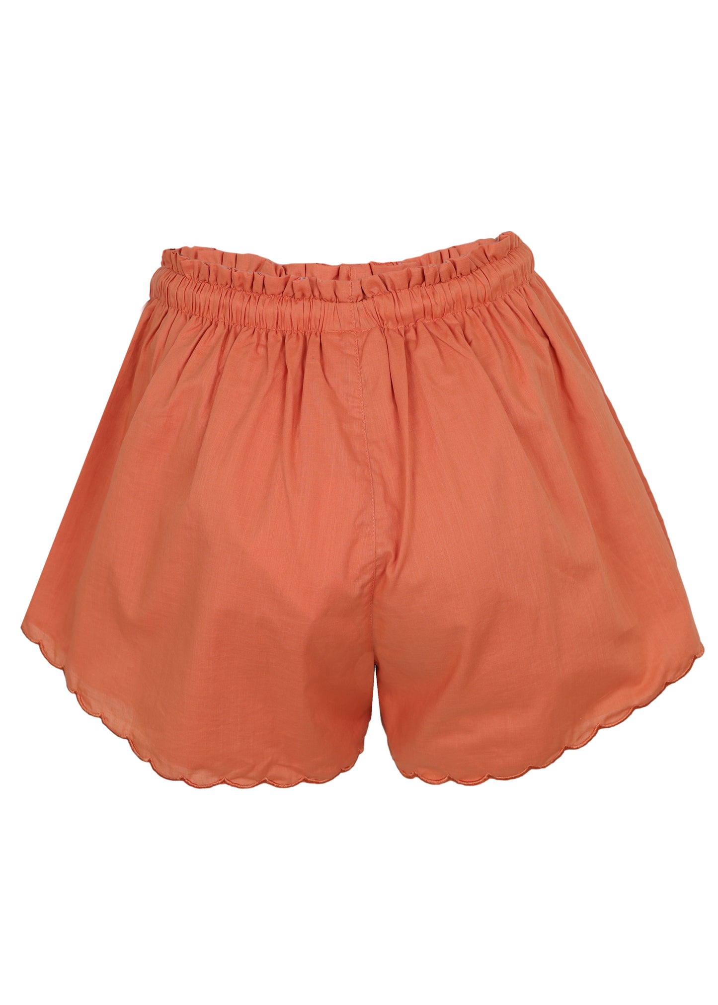 Load image into Gallery viewer, Scallop Drawstring Short Tangelo
