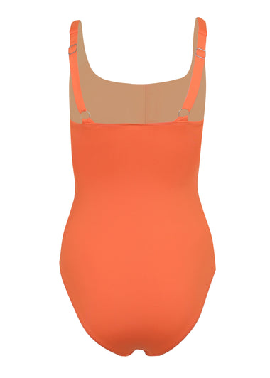Square Neck One Piece Tangelo