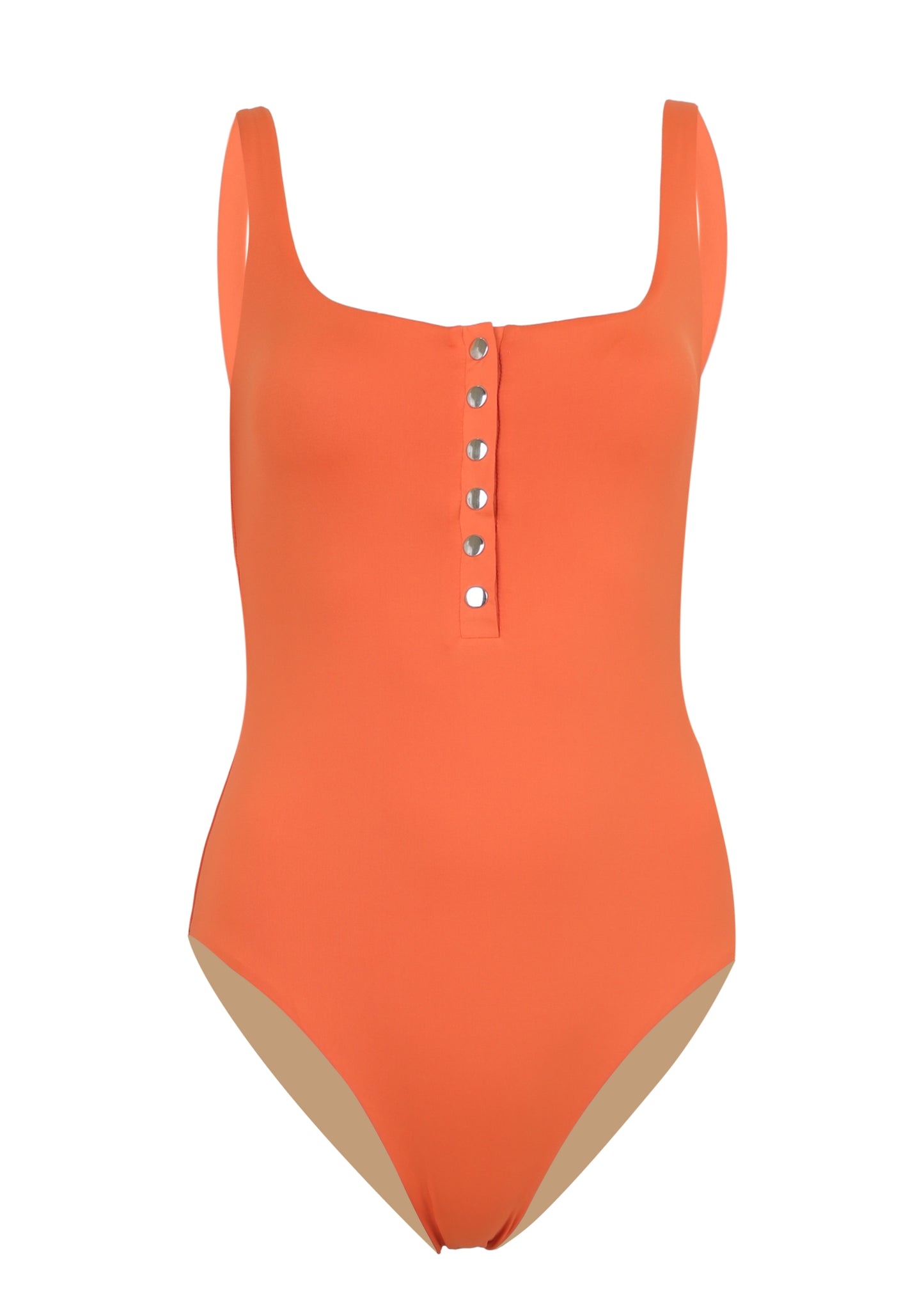 Load image into Gallery viewer, Square Neck One Piece Tangelo
