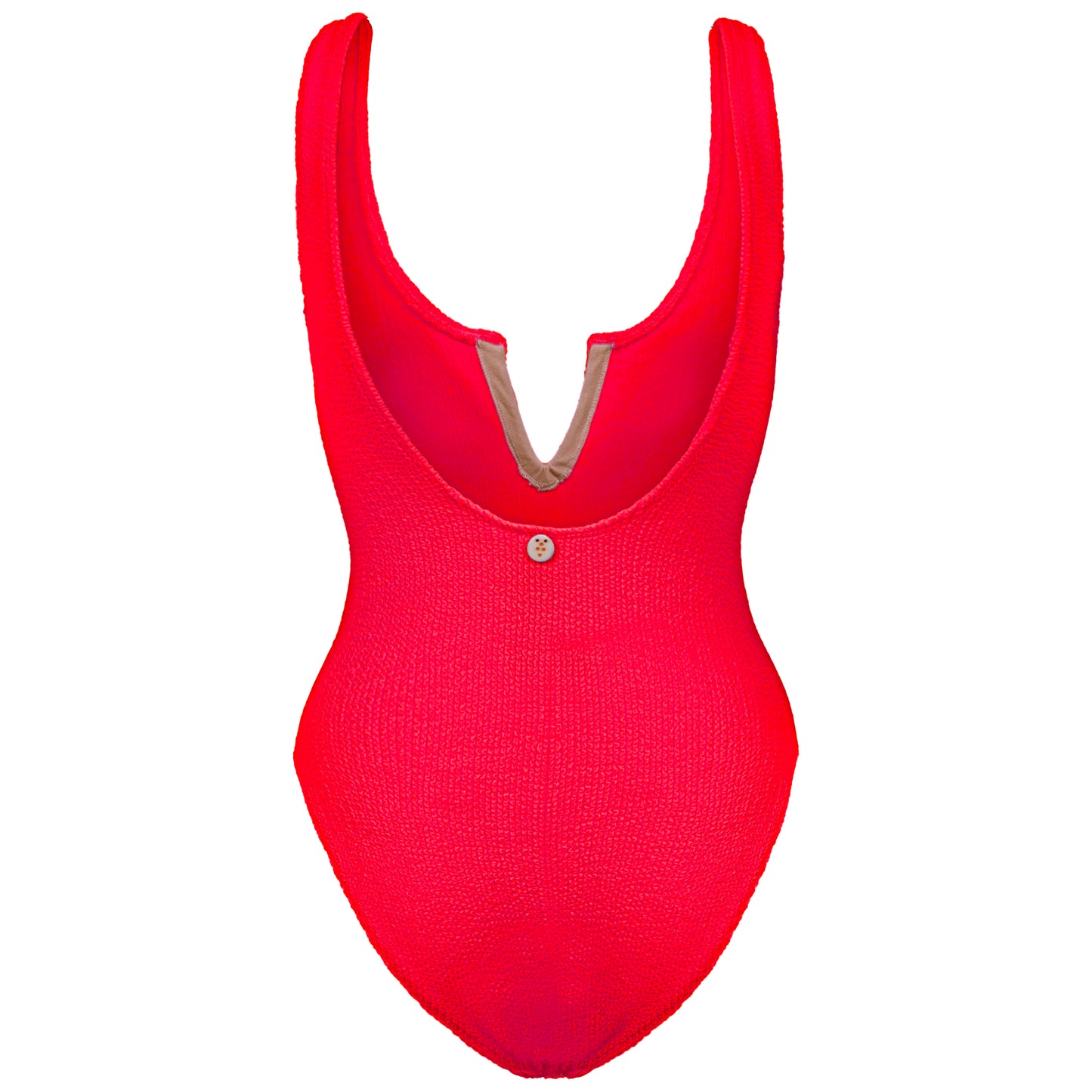 Designer Swimming Costume in Neon Pink - Ava Strawberry