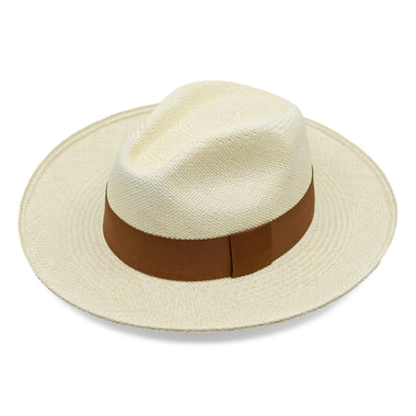 Azuay Clasico Natural Mens Hat With Coffee Band - Hats