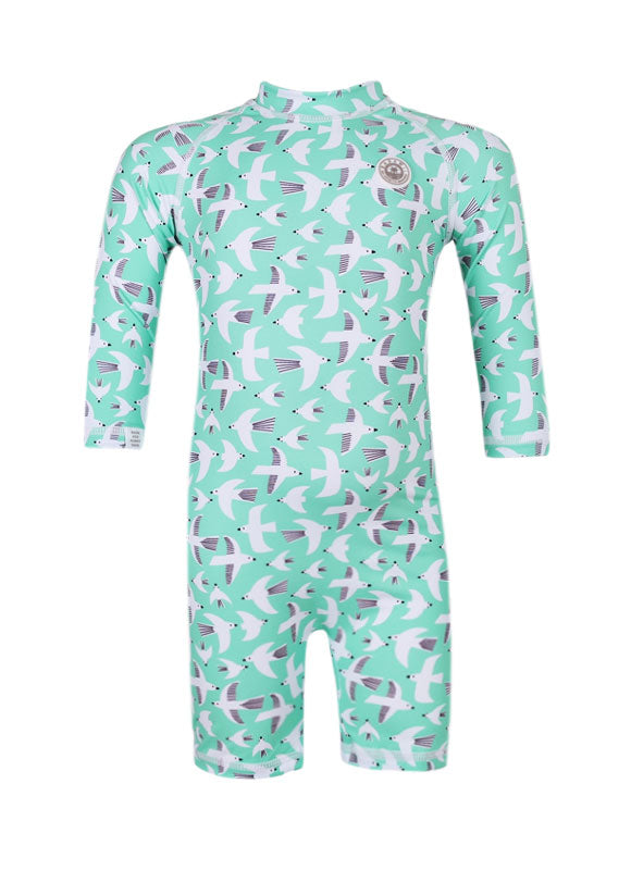 Load image into Gallery viewer, Baby Swimsuit Long Sleeve Seagull Breeze
