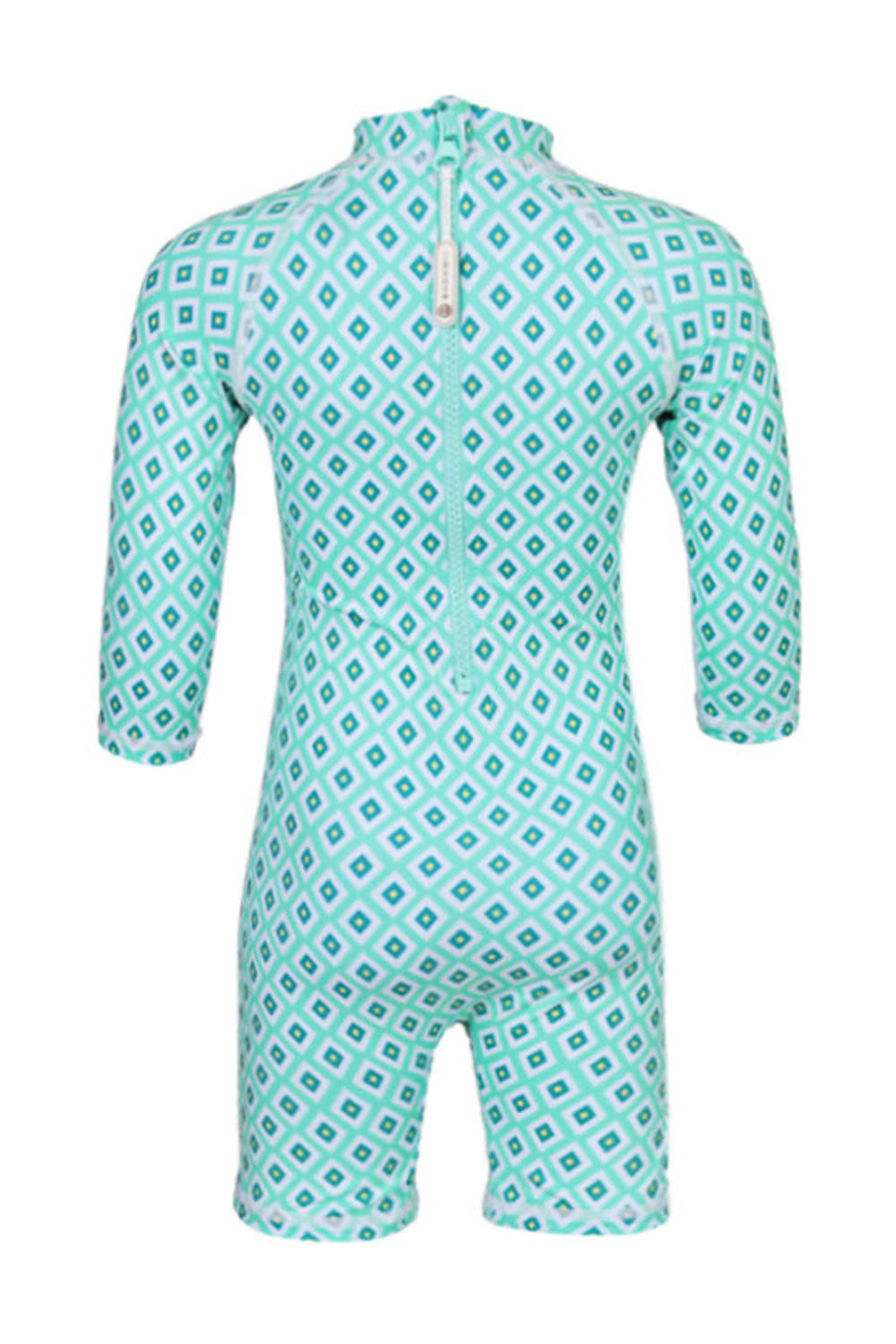 Load image into Gallery viewer, Baby Swimsuit Long Sleeves Diamond Green
