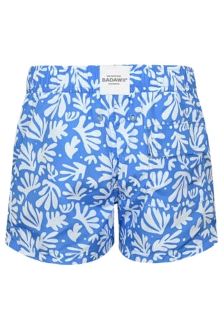 Load image into Gallery viewer, Boy Shorts Deep Blue Corals
