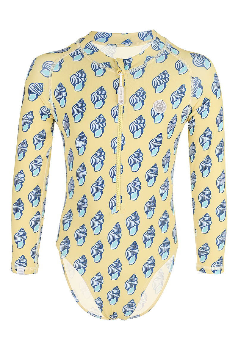 Girl Swimsuit Long Sleeve Sunny Shells