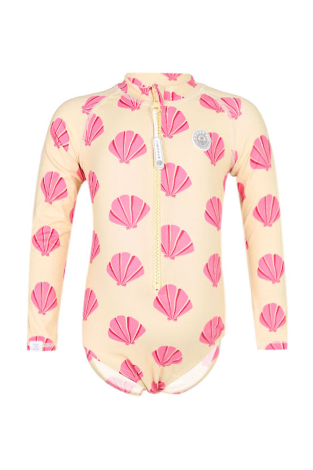 Load image into Gallery viewer, Girl Swimsuit Long Sleeve Beach Shells
