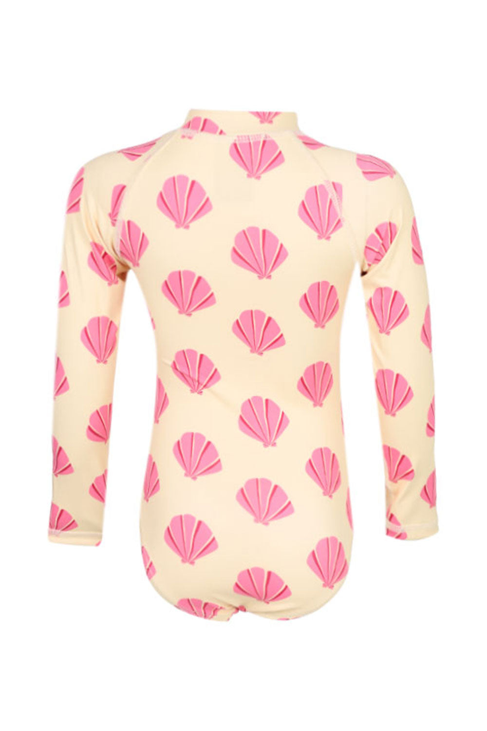 Load image into Gallery viewer, Girl Swimsuit Long Sleeve Beach Shells
