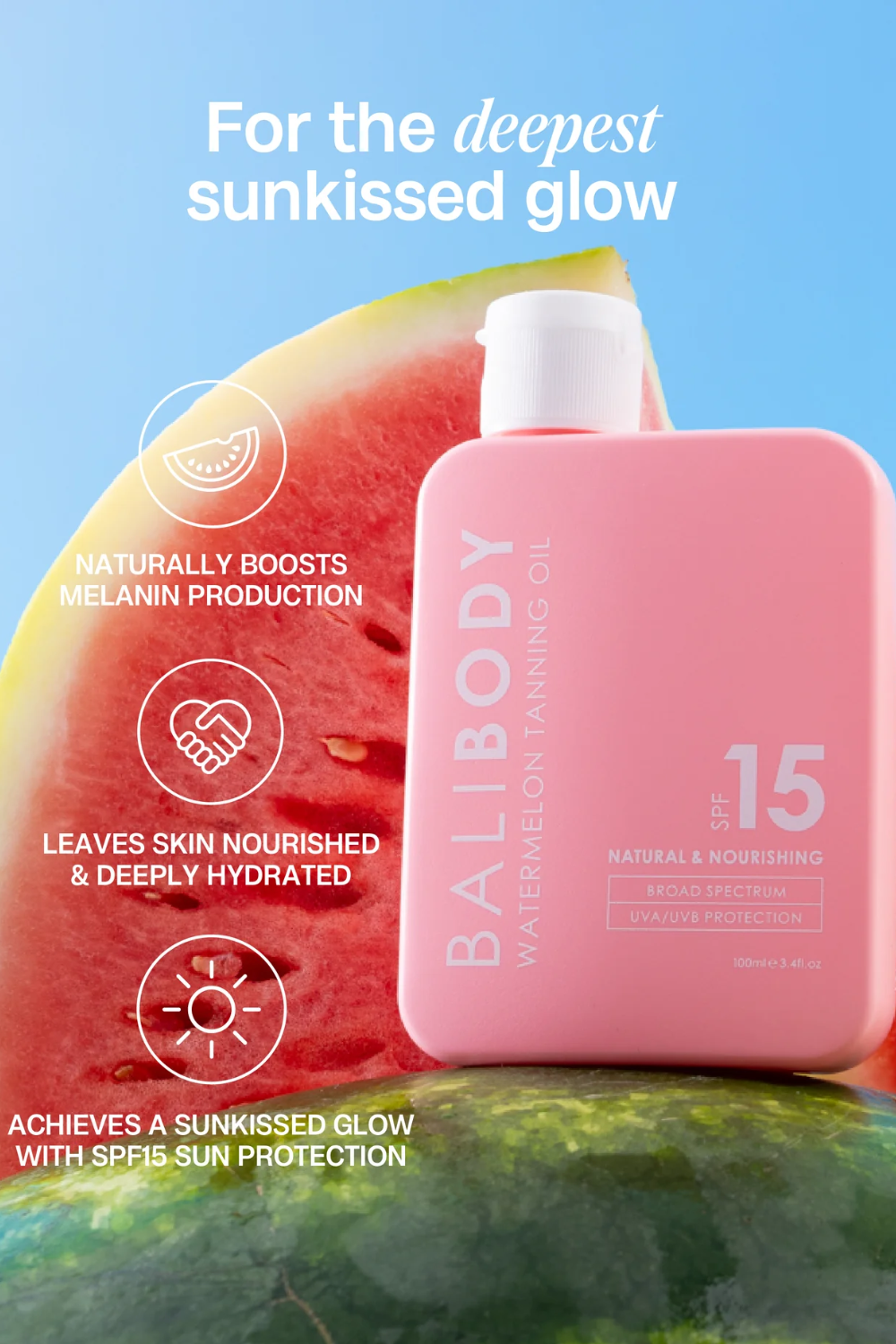 Bali Body Watermelon Tanning Oil SPF 15