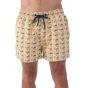 Mens Swim Board Shorts with Beach Print