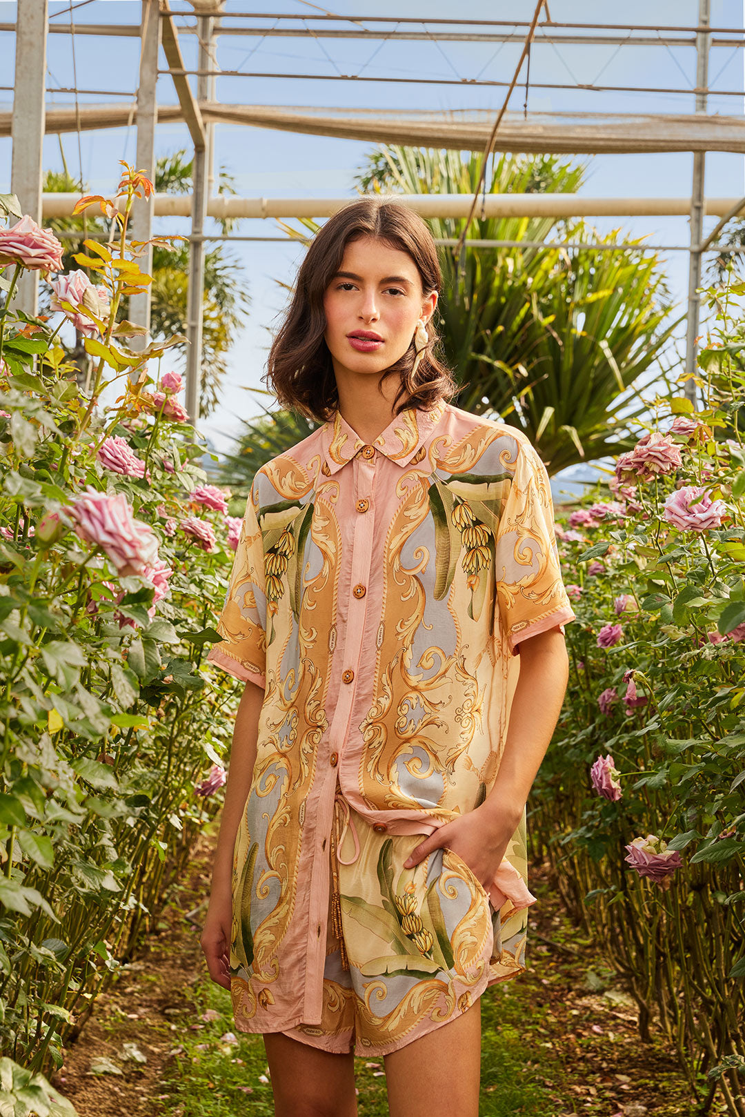 Load image into Gallery viewer, Banana Royalty Kaleidoscope Shirt
