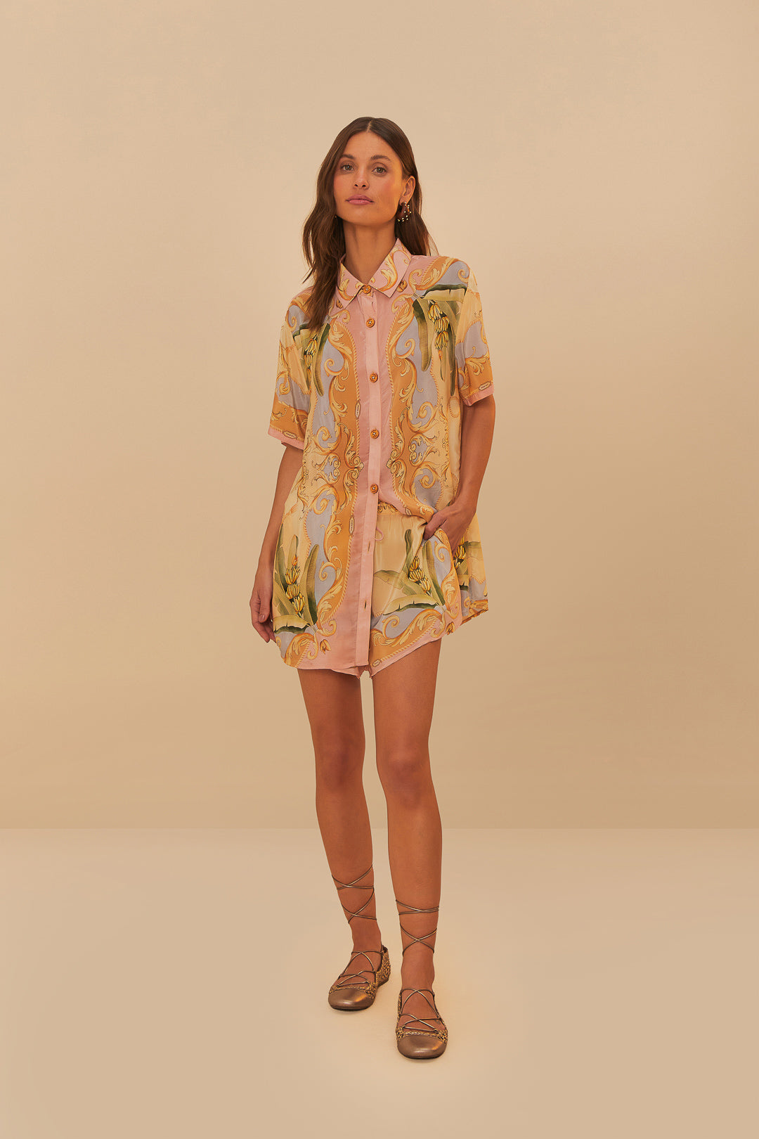 Load image into Gallery viewer, Banana Royalty Kaleidoscope Shirt

