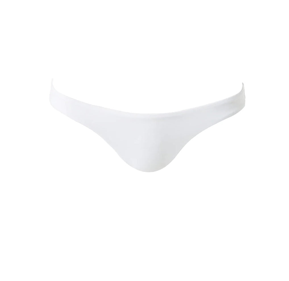 Detailed view of low rise bikini bottom