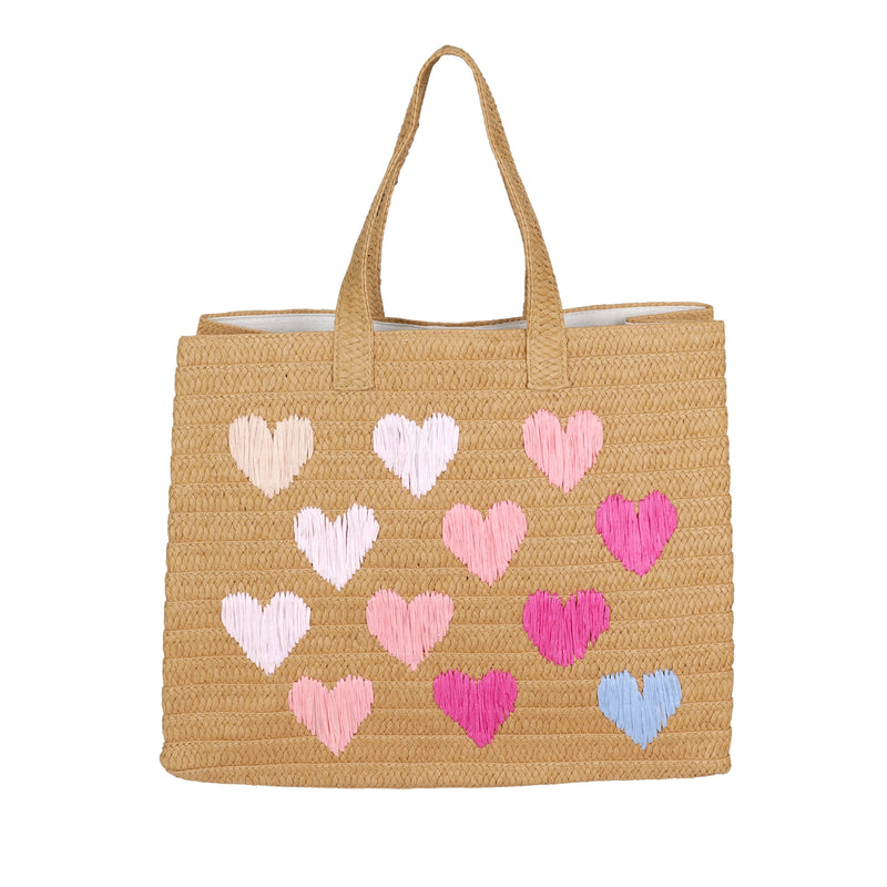Be Mine Tote Sand/Pink Rainbow