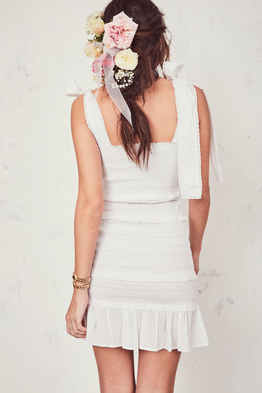 Belle Dress White