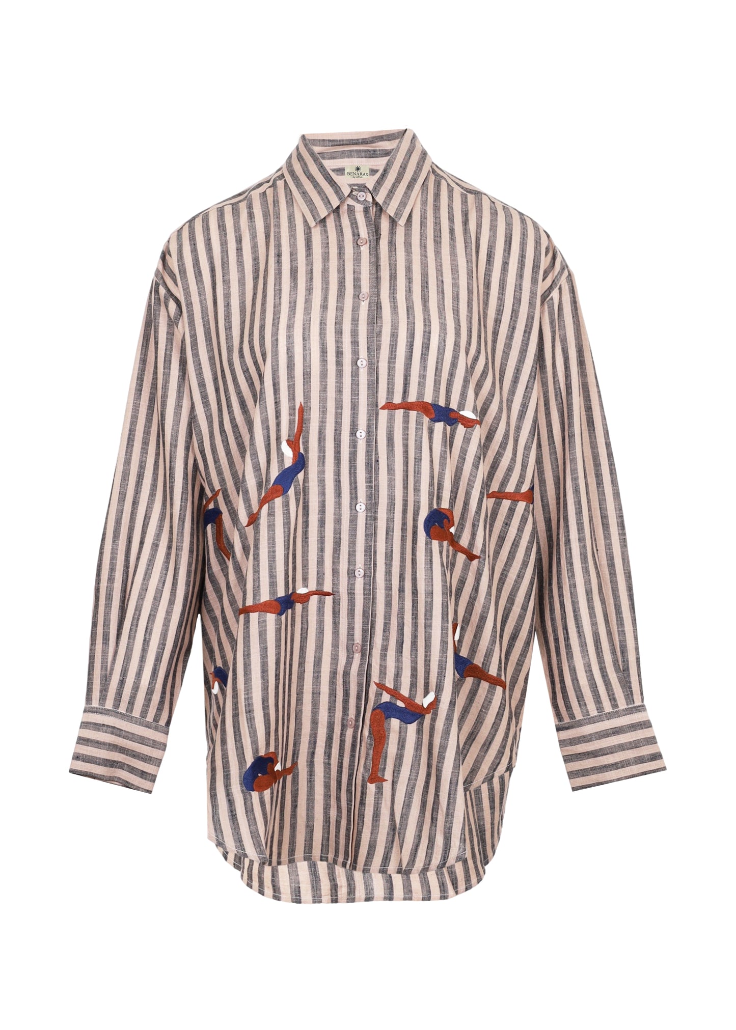 Load image into Gallery viewer, Brown Stripe Long Sleeve Top
