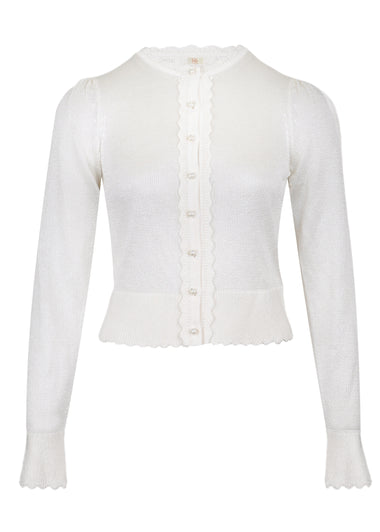 Audrey Cardigan White