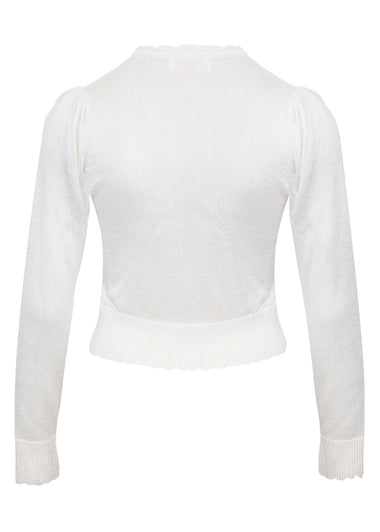 Audrey Cardigan White