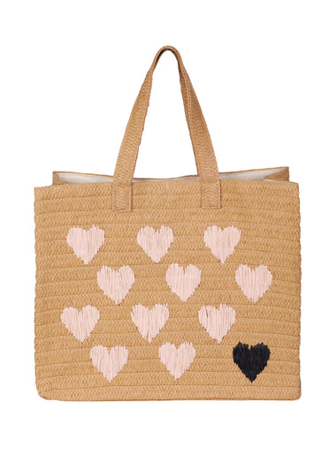 Be Mine Tote Beach Bag Sand/Dusty