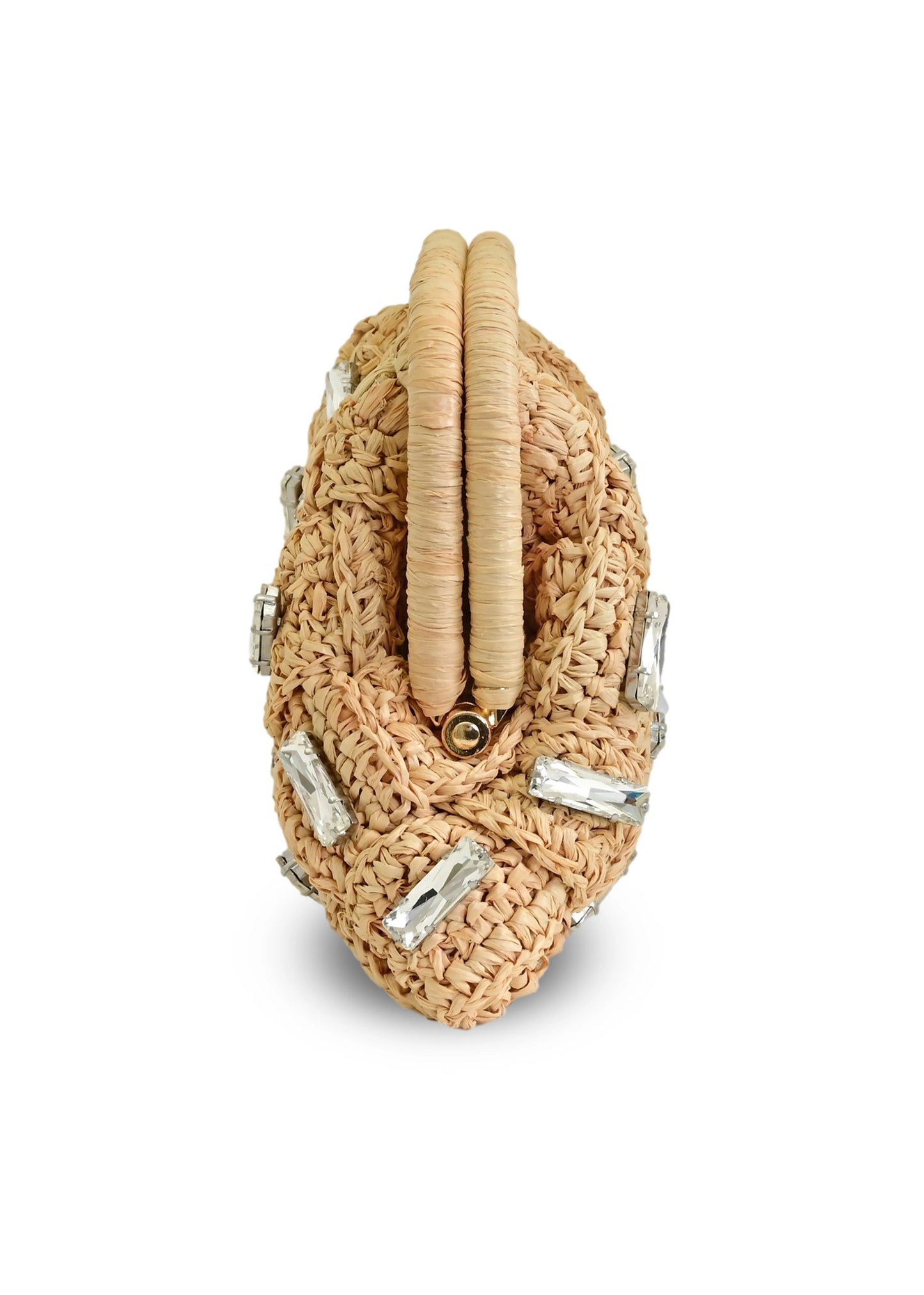 Load image into Gallery viewer, Gigi Crystal Clutch Bag Natural
