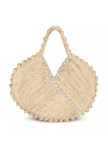 Gigi Crystal Tote Bag Natural