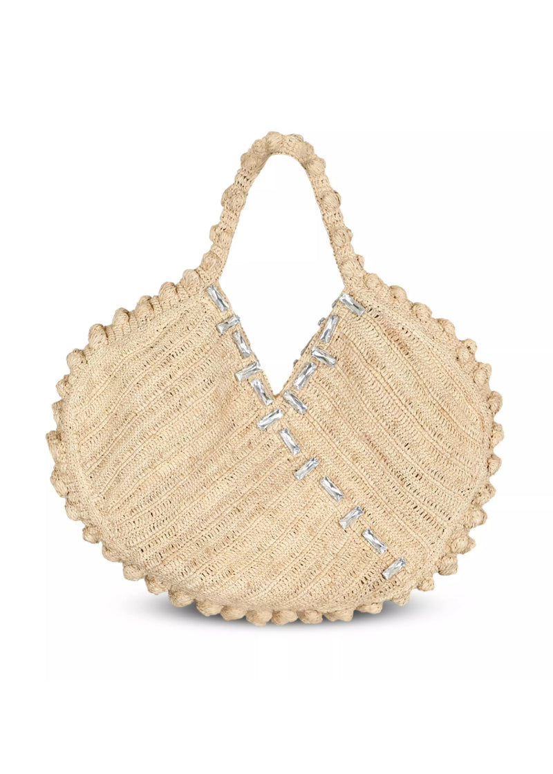 Gigi Crystal Tote Bag Natural