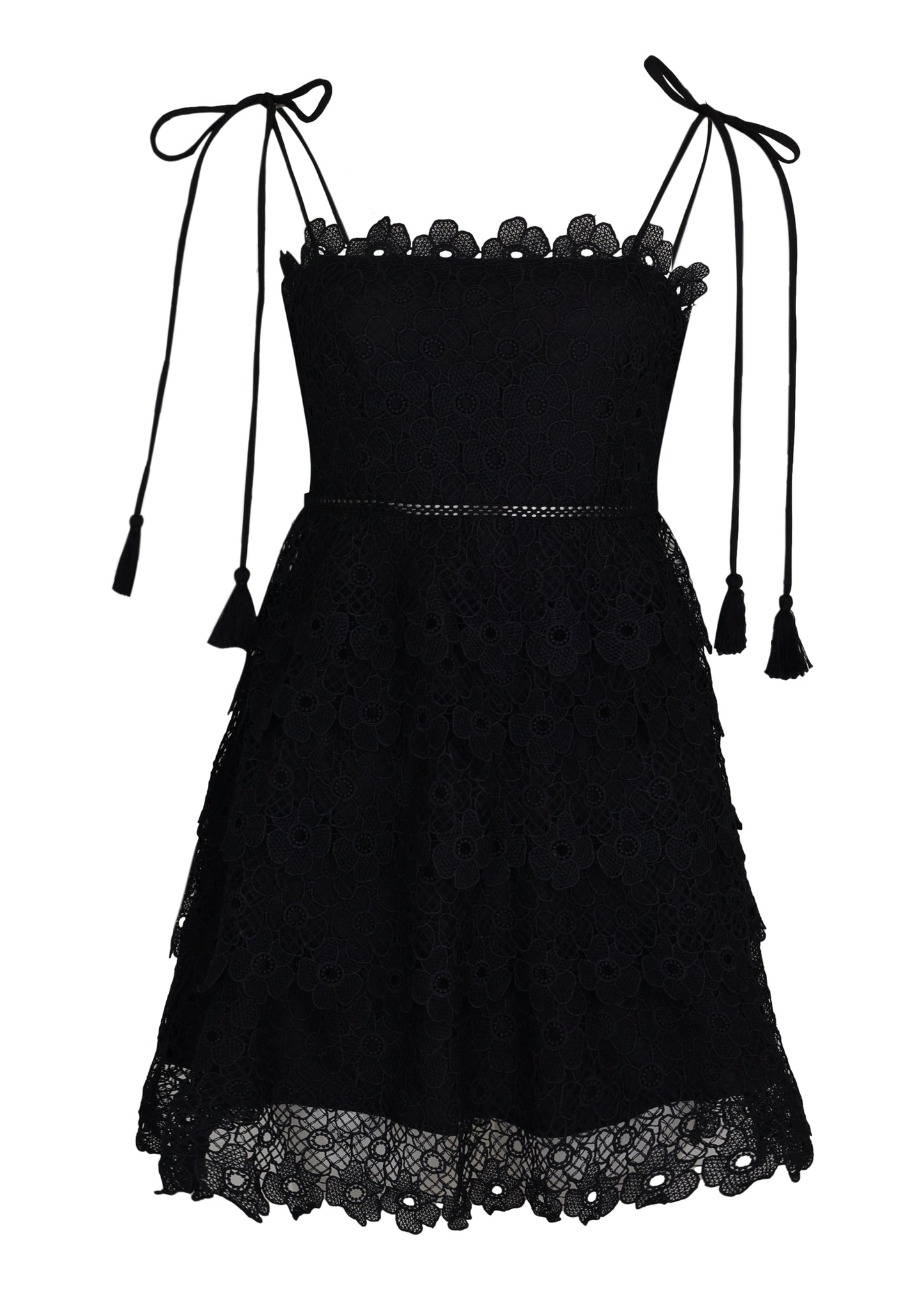 Load image into Gallery viewer, Jordan Lace Dress Black
