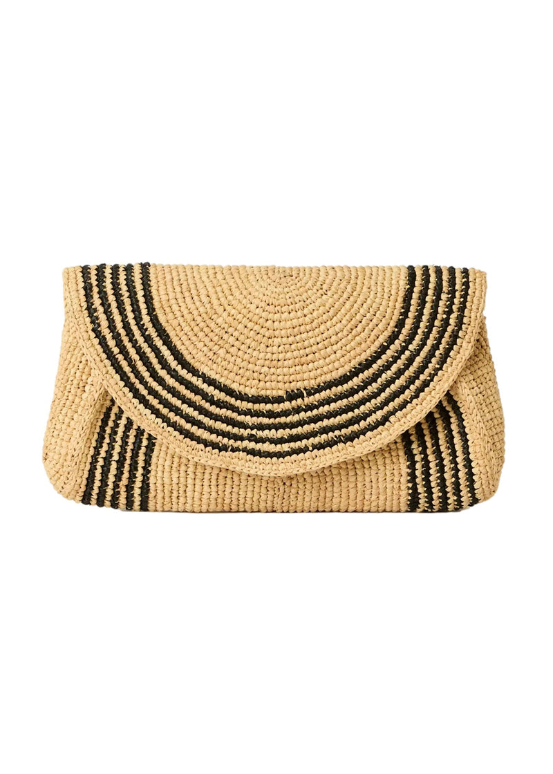 Lily Clutch Natural/Black