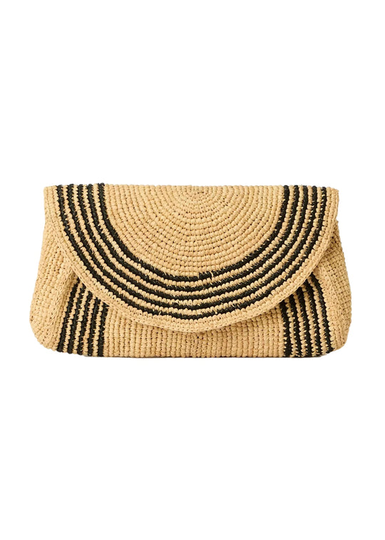 Lily Clutch Natural/Black