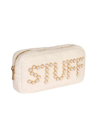 Teddy Stuff Cosmetic Bag White