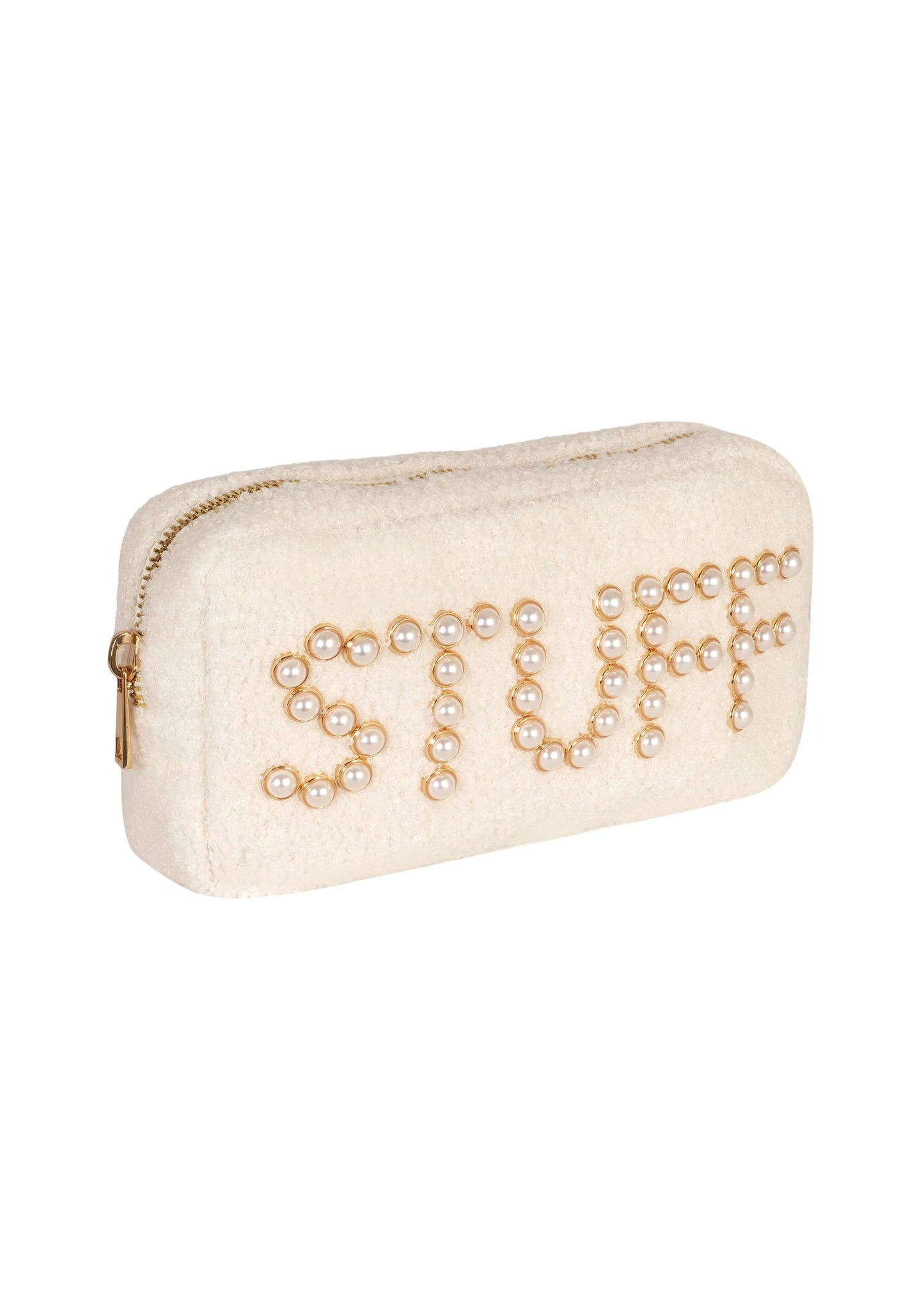 Load image into Gallery viewer, Teddy Stuff Cosmetic Bag White
