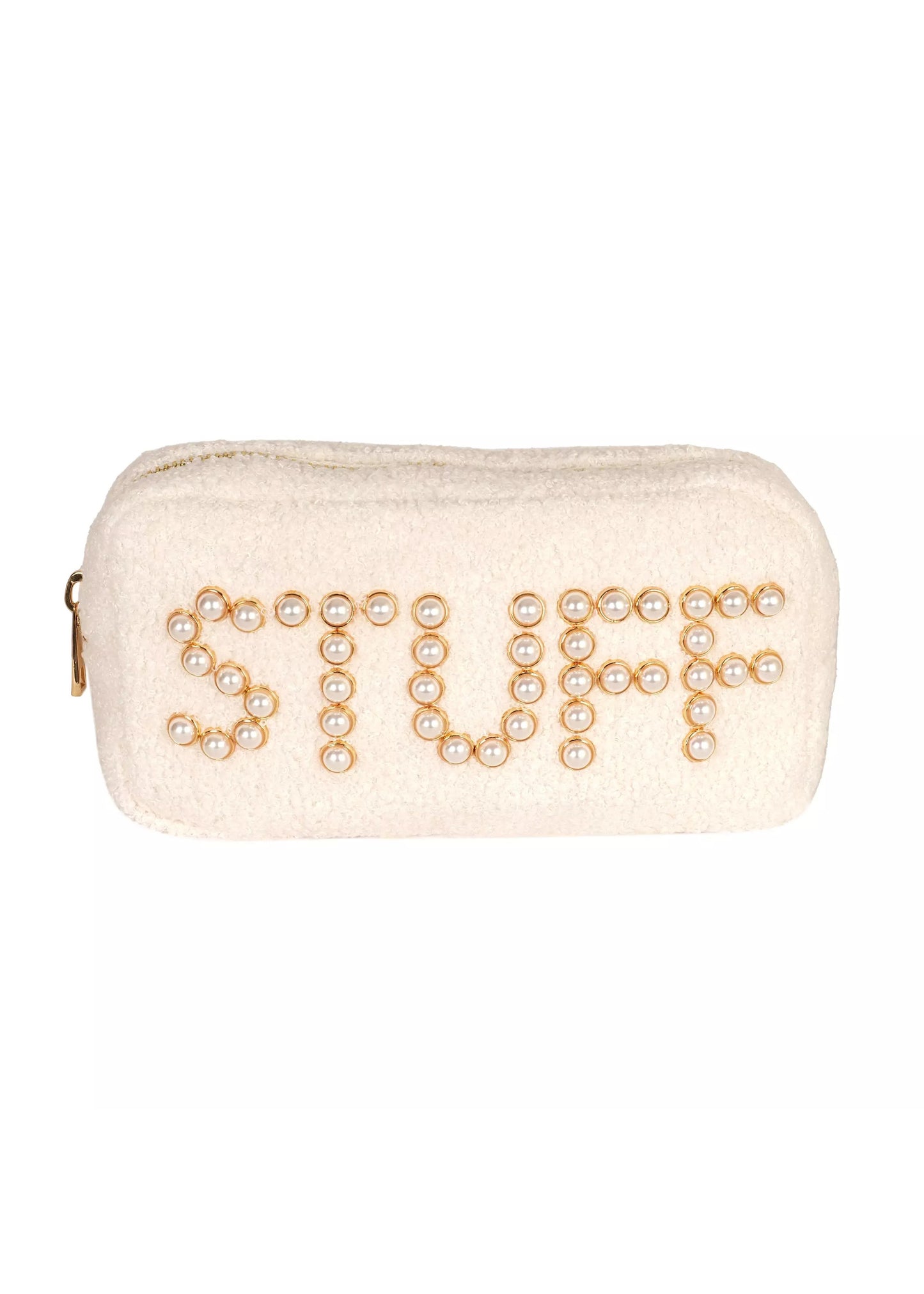 Load image into Gallery viewer, Teddy Stuff Cosmetic Bag White
