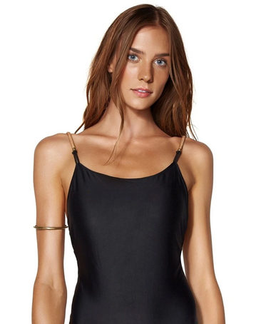 Solid Elis Rosie One Piece Full Black - One Piece