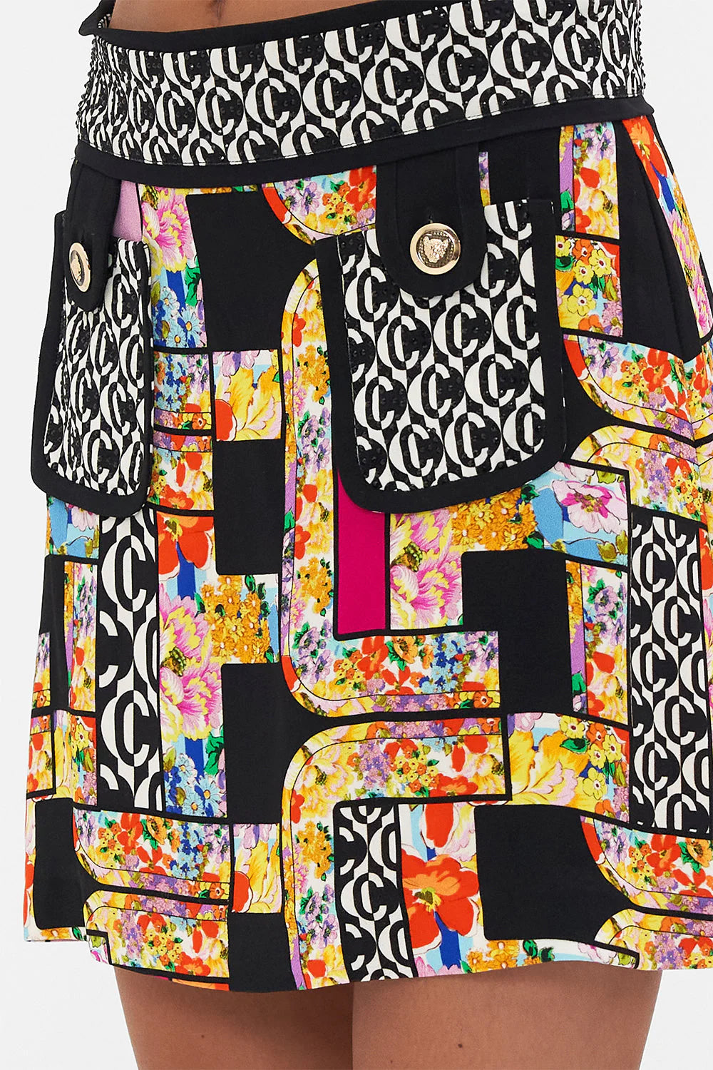 Load image into Gallery viewer, Mod Pocket Mini Skirt Signora Milano - Skirt
