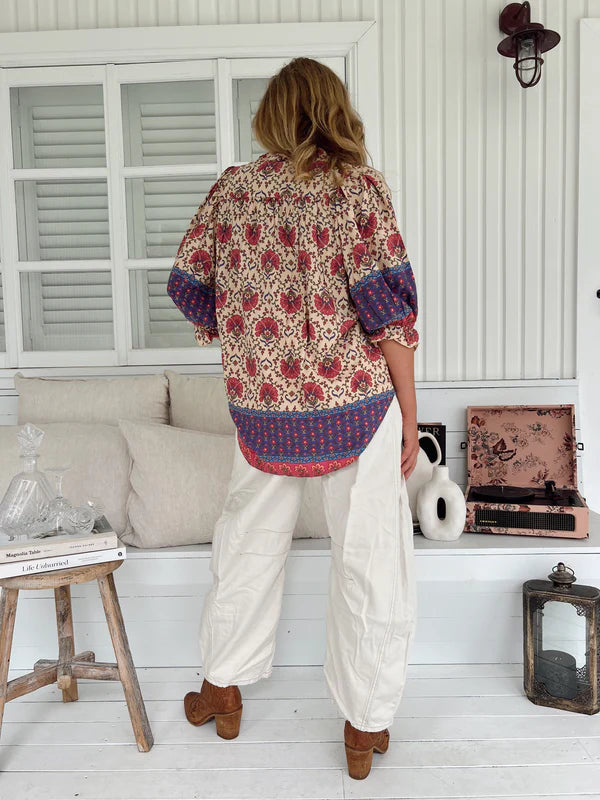 Load image into Gallery viewer, Bohemia Print Mason Blouse
