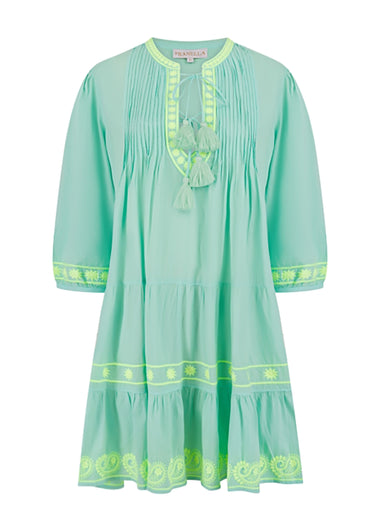 Bonbon Mini Dress Mint Lime - Mini Dress