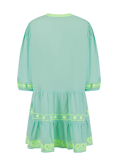 Bonbon Mini Dress Mint Lime - Mini Dress